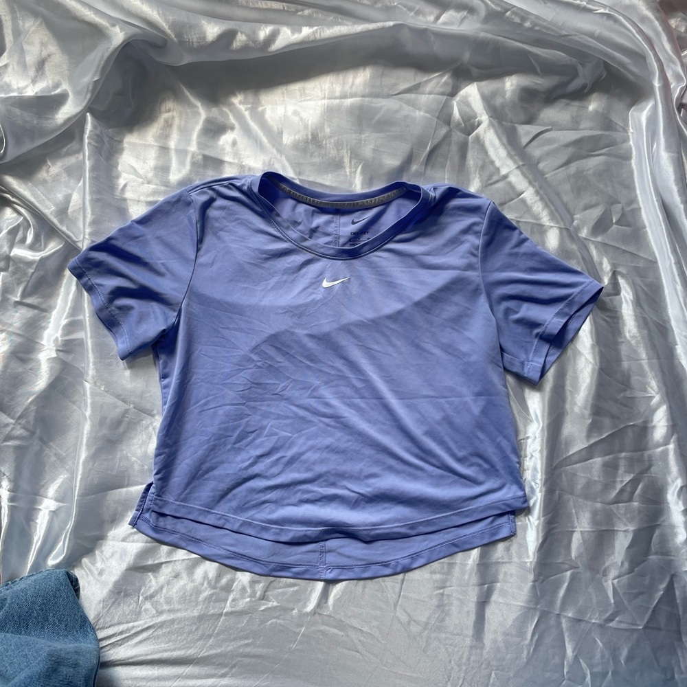 Nike Blue Crop Tshirt, Size: S